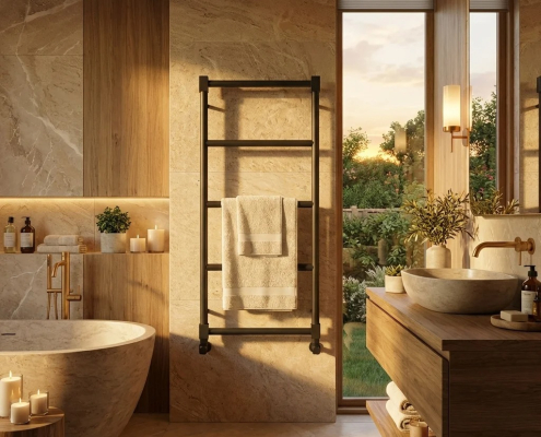 Grzejnik retro nowoczesny czarny