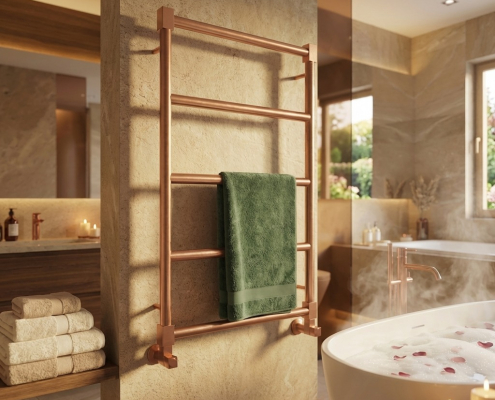 Grzejnik retro mosiądz