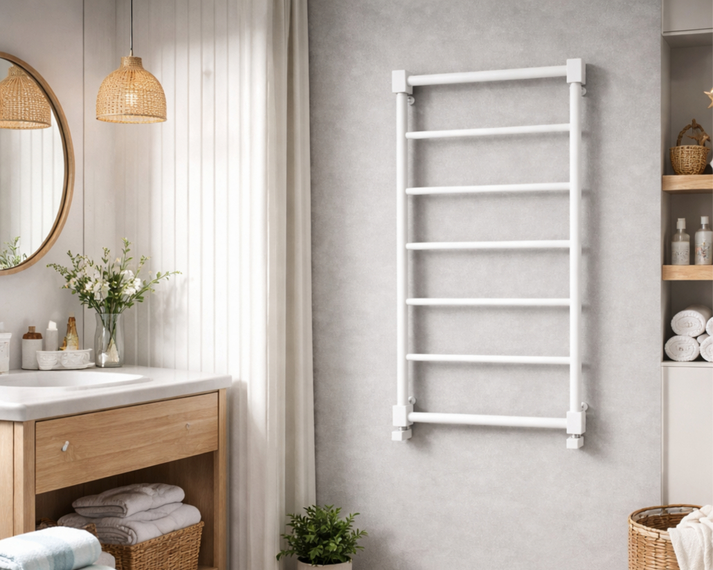 Nexo w pokryciu biały mat. Grzejnik nowoczesny