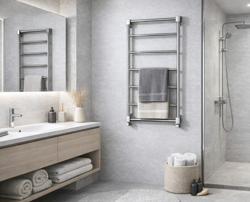 Nexo w pokryciu chromowanym Grzejnik nowoczesny