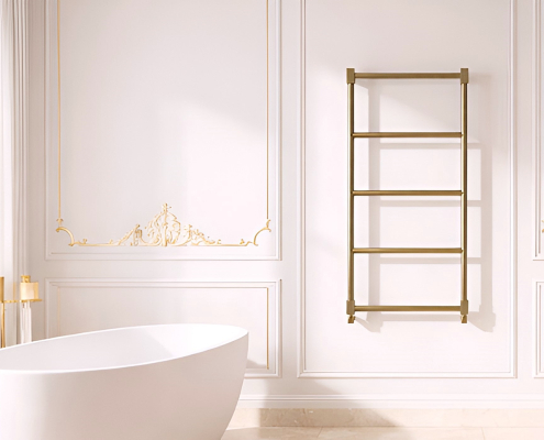 Grzejnik dekoracyjny Memes Imers, profil kwadratowy, styl retro loft, grzejnik pionowy czarny.